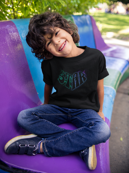 Colorful Heart Solar Graphic Kids Tee - Estrella & The Stars
