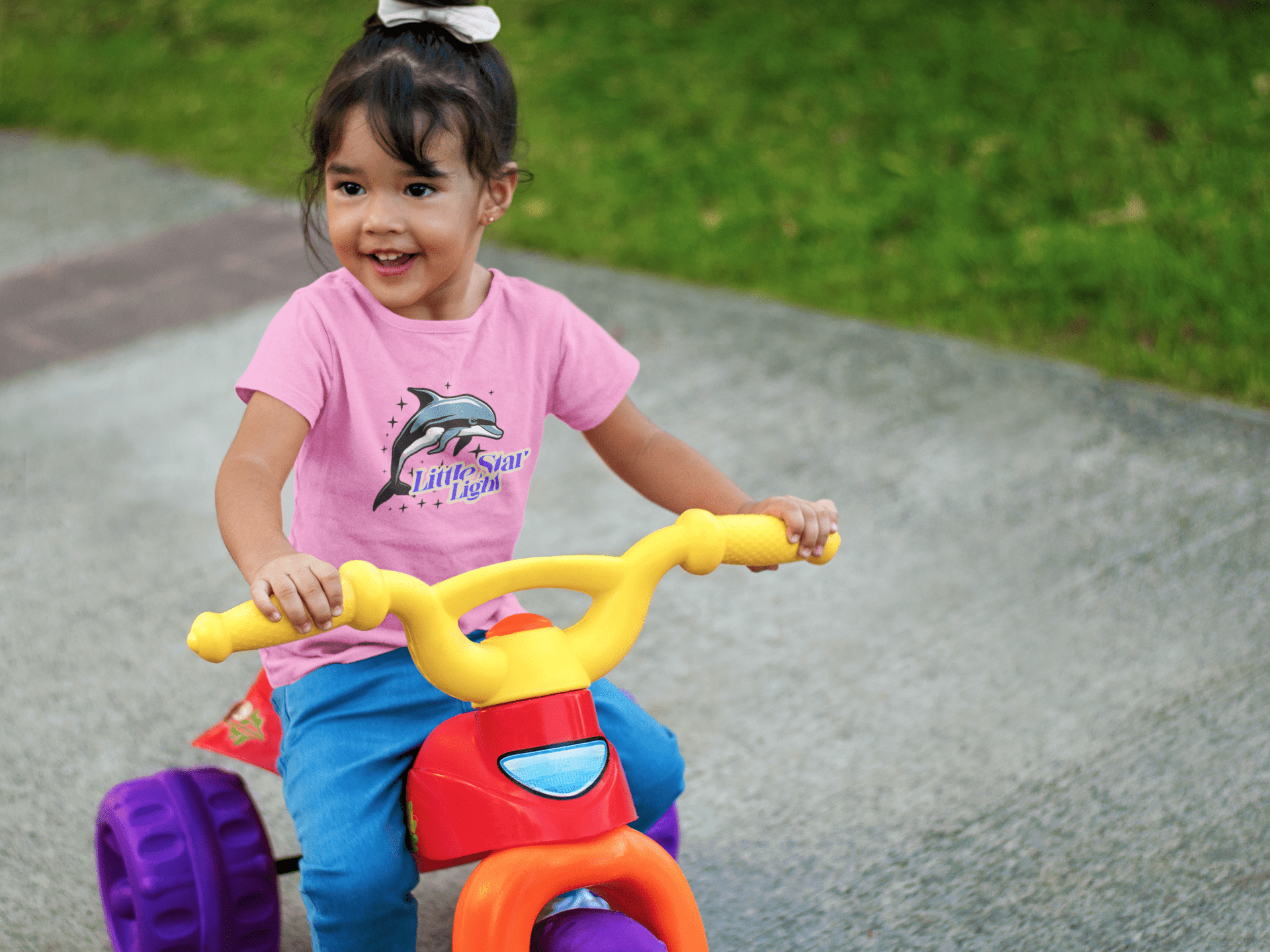 Infant Fine Jersey Tee with Little Star Light Design - Estrella & The Stars