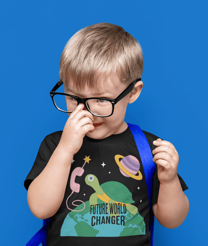 Infant Tee — "Future World Changer" Turtle Space Graphic - Estrella & The Stars