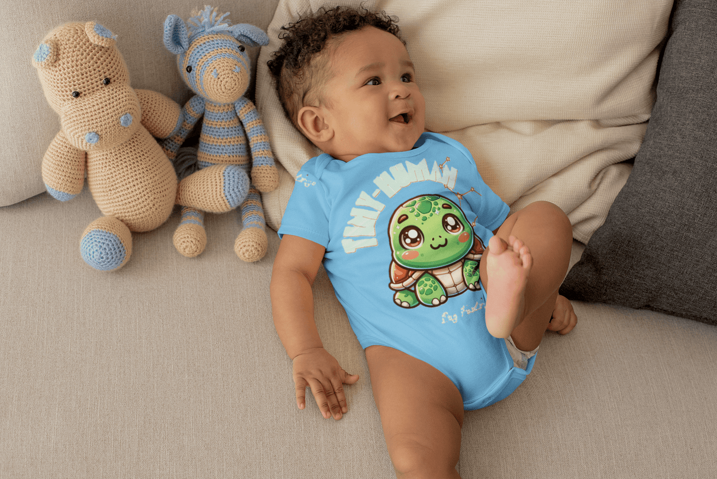 Baby Bodysuit — Cute Avocado Dino "Be Kind" Infant Onesie - Estrella & The Stars