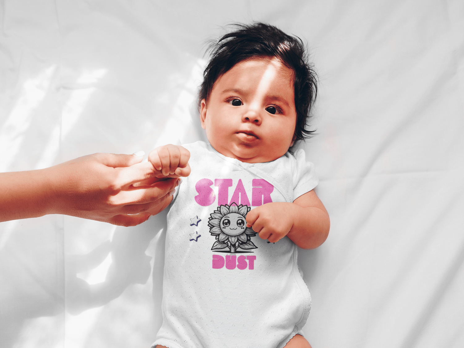 Baby Onesie “Star Dust” Cute Lion Graphic Infant Bodysuit - Estrella & The Stars