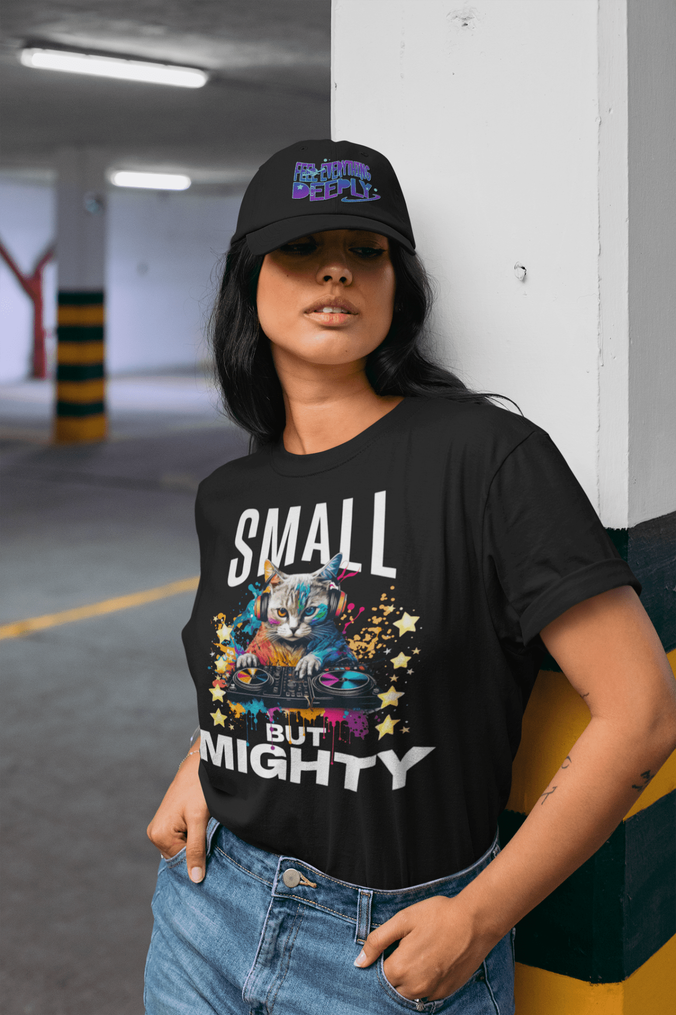 Copy of Snapback Hat — "Feel Everything Deeply" Retro Psychedelic Embroidered Cap - Estrella & The Stars