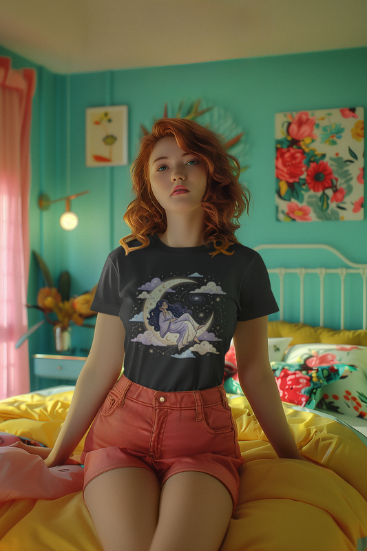 Dreamer Star T-Shirt — Celestial Moon Lounge Graphic Tee - Estrella & The Stars