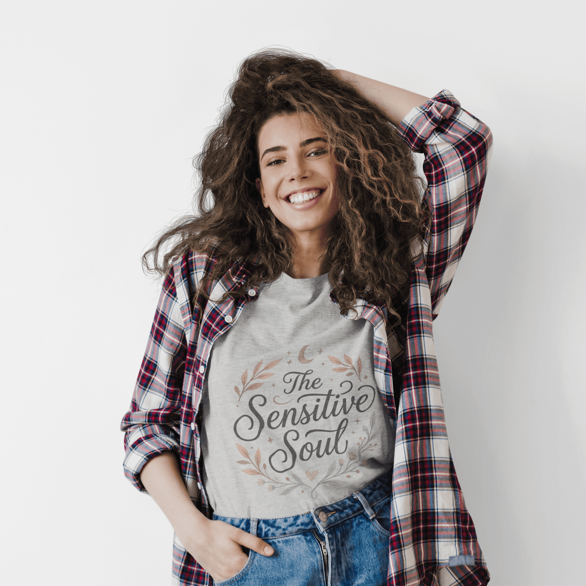Sensitive Soul Floral Boho T-Shirt - Self-Care Tee - Estrella & The Stars