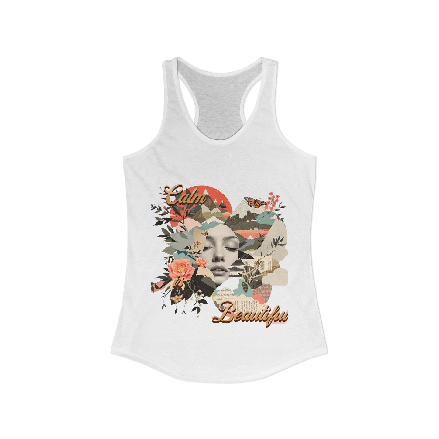 Beautiful & Calm Women's Racerback Tank Top - Estrella & The Stars
