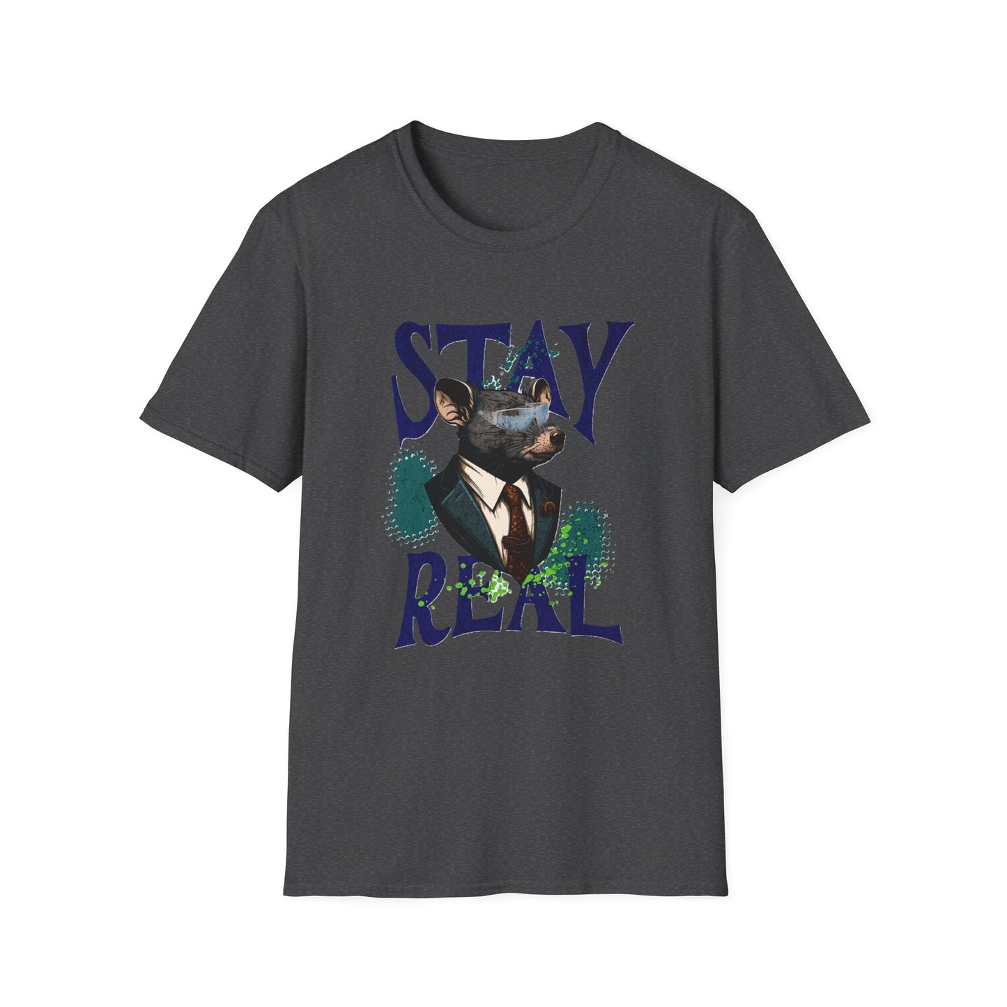 Stay Real Doberman T-Shirt — Graphic Dog Portrait Tee - Estrella & The Stars