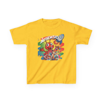Authentic Rocket Kids T‑Shirt — Colorful Cartoon Space Monster Tee - Estrella & The Stars