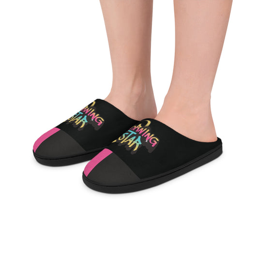 Copy of Morning Star Women’s Indoor Slippers — Cozy Pink & Black Lounge Clogs - Estrella & The Stars
