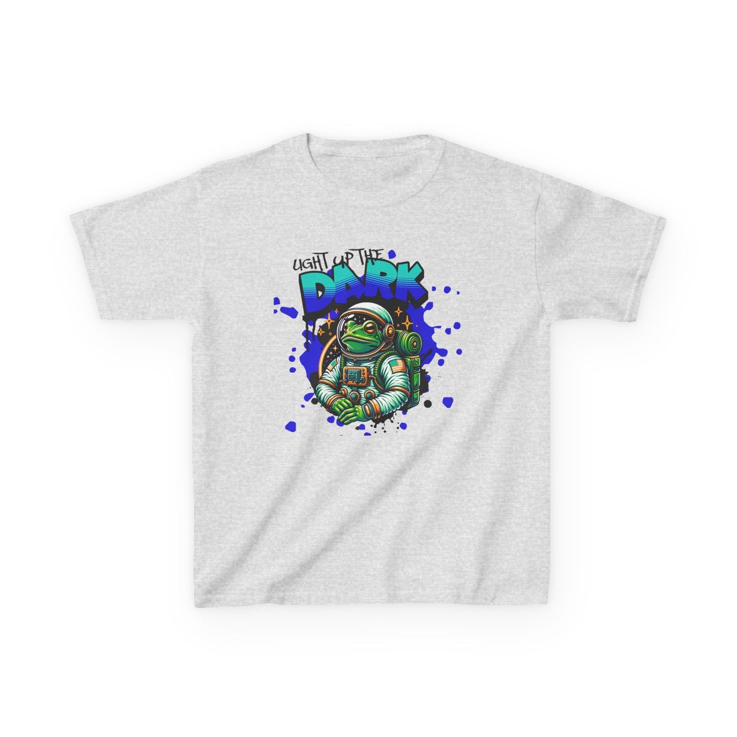 Kids T‑Shirt — Cute Astronaut Turtle “To The Dark” Graphic Tee - Estrella & The Stars