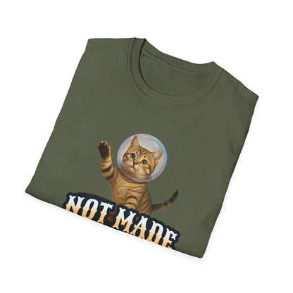 Cat Astronaut T-Shirt — "Not Made 2 Fit In" Retro Space Cat Tee - Estrella & The Stars