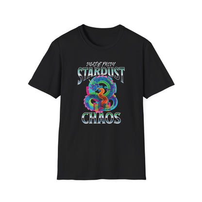 Stardust & Chaos T-Shirt — Psychedelic Cosmic Snake Graphic Tee - Estrella & The Stars