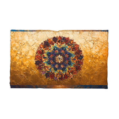 Bohemian Mandala Microfiber Pillowcase — Golden Earthtone Decorative Pillow Cover - Estrella & The Stars
