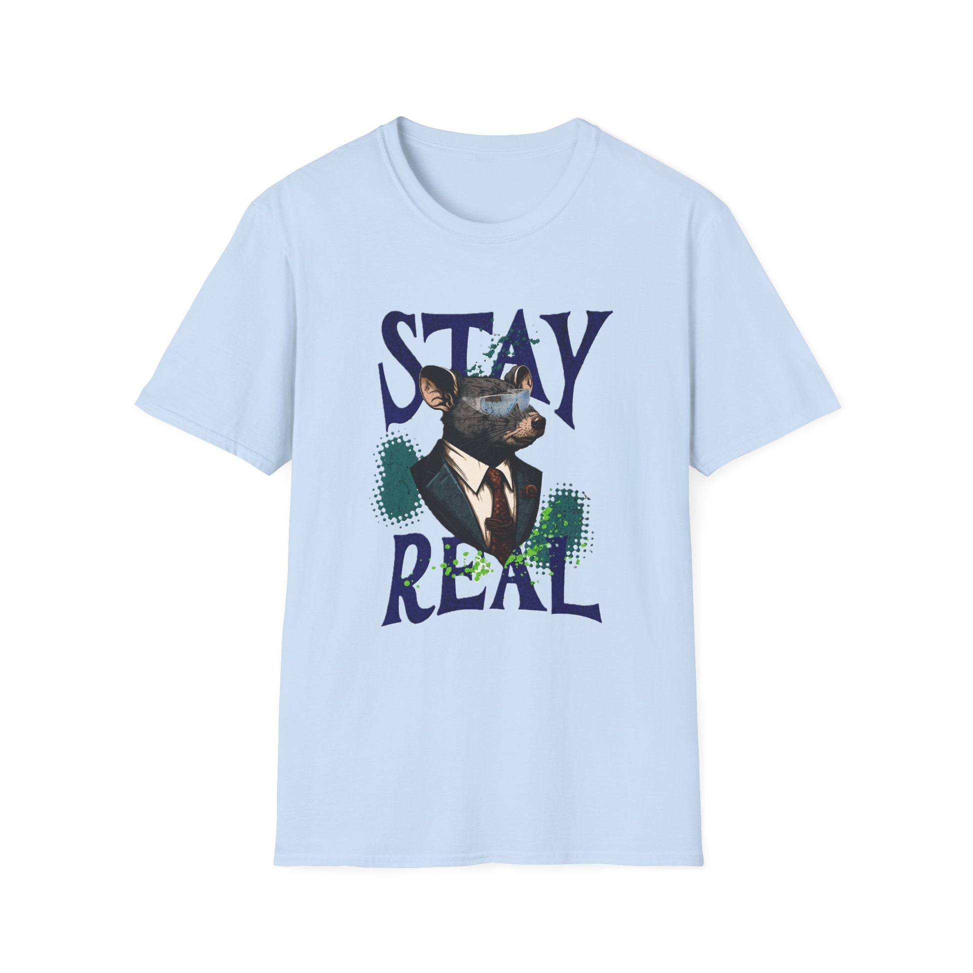 Stay Real Doberman T-Shirt — Graphic Dog Portrait Tee - Estrella & The Stars