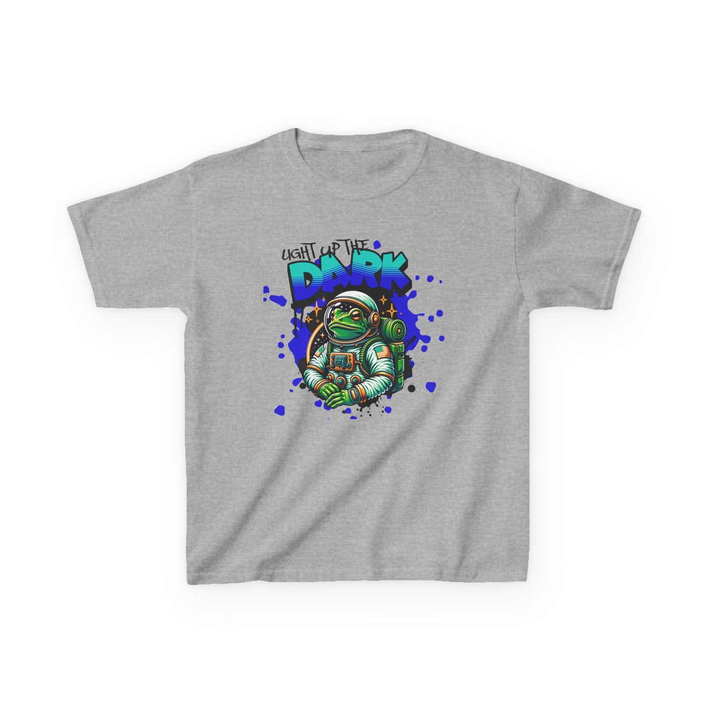 Kids T‑Shirt — Cute Astronaut Turtle “To The Dark” Graphic Tee - Estrella & The Stars