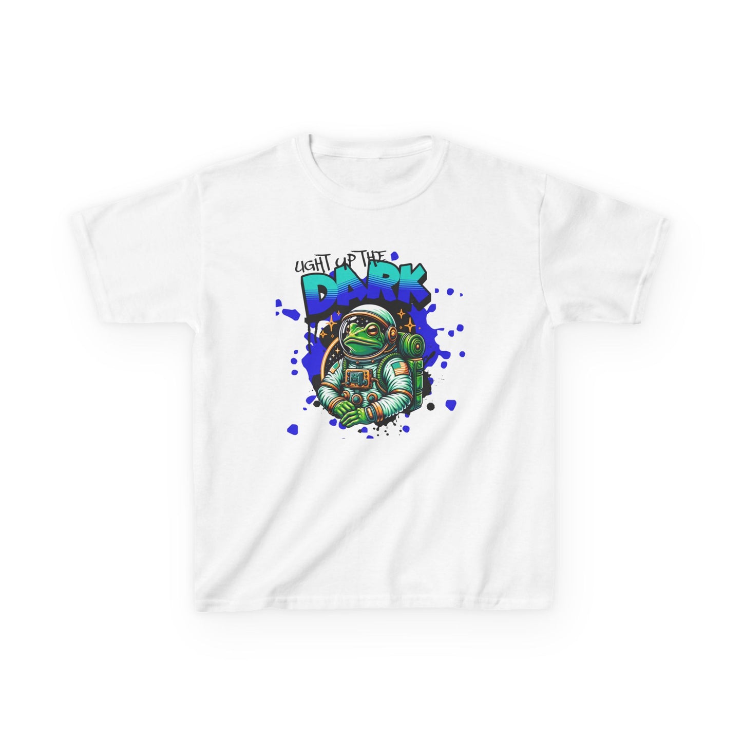 Kids T‑Shirt — Cute Astronaut Turtle “To The Dark” Graphic Tee - Estrella & The Stars