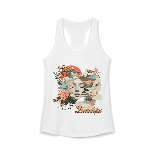 Beautiful & Calm Women's Racerback Tank Top - Estrella & The Stars