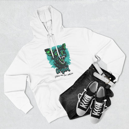 Wolf Graphic Hoodie — 'Original' Teal Roaring Wolf Fleece Pullover - Estrella & The Stars