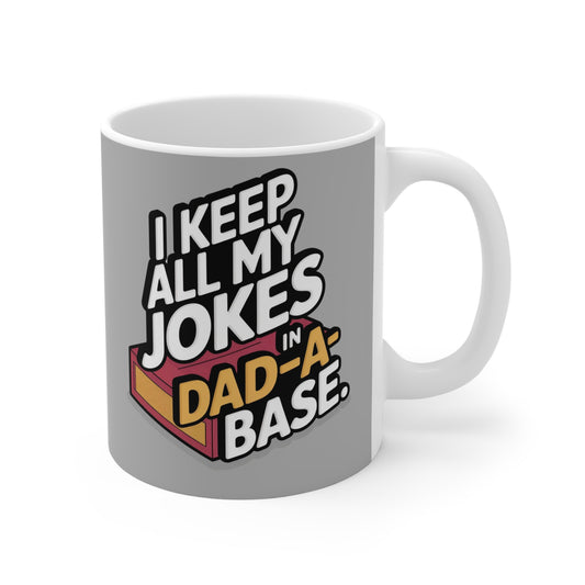That's My Pops! Basketball Dad - I Keep Jokes In A Data Base - Coffee Mug - Estrella & The Stars
