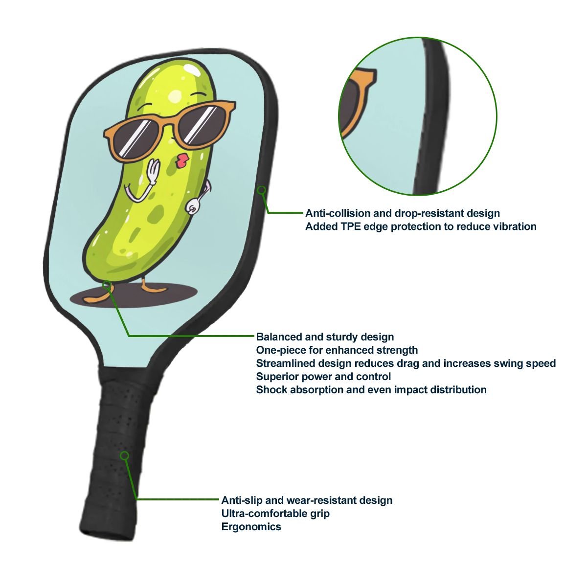 Vibrant Pickleball Paddle Set – Ideal Pickle Enthusiast Present - Estrella & The Stars