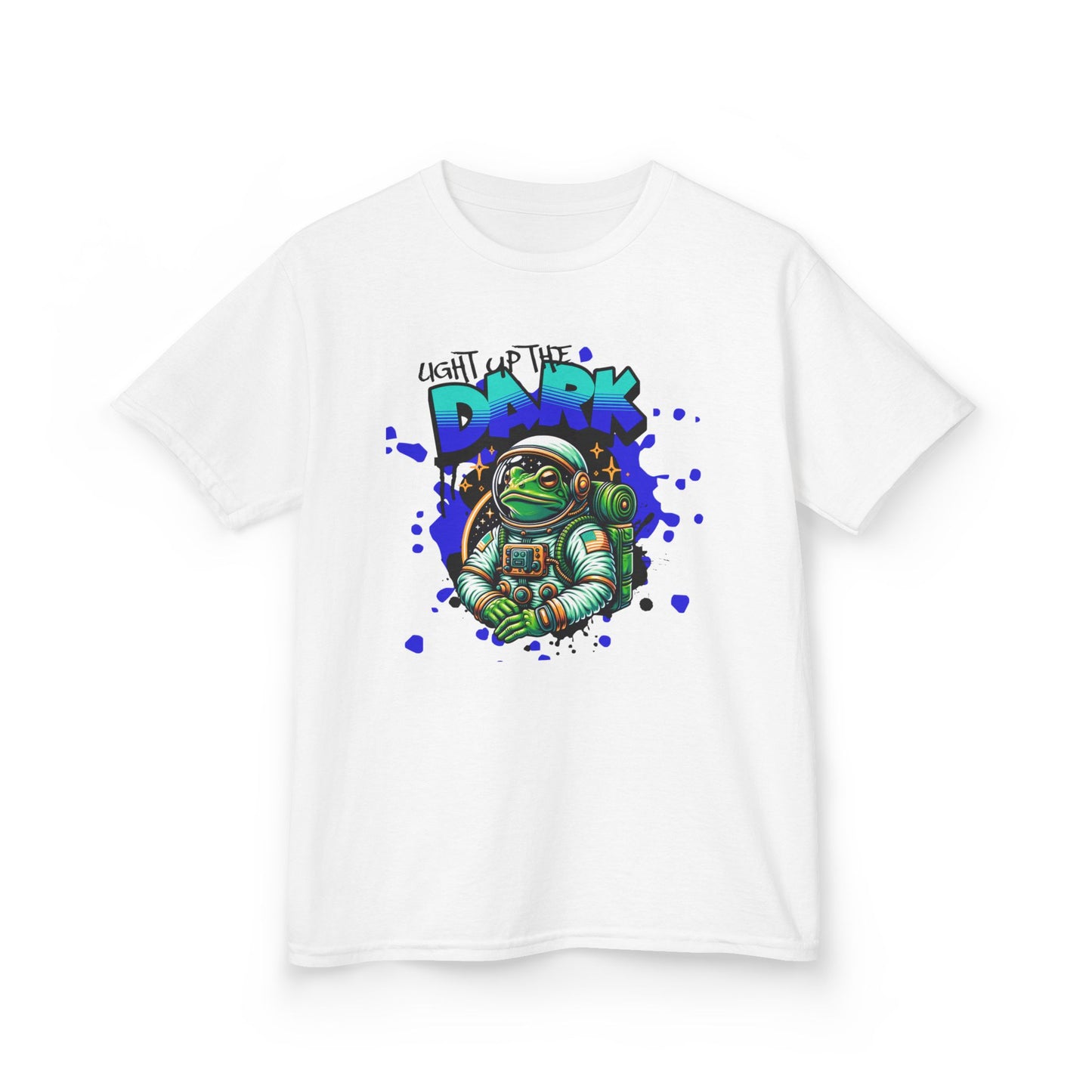 Kids T‑Shirt — Cute Astronaut Turtle “To The Dark” Graphic Tee - Estrella & The Stars