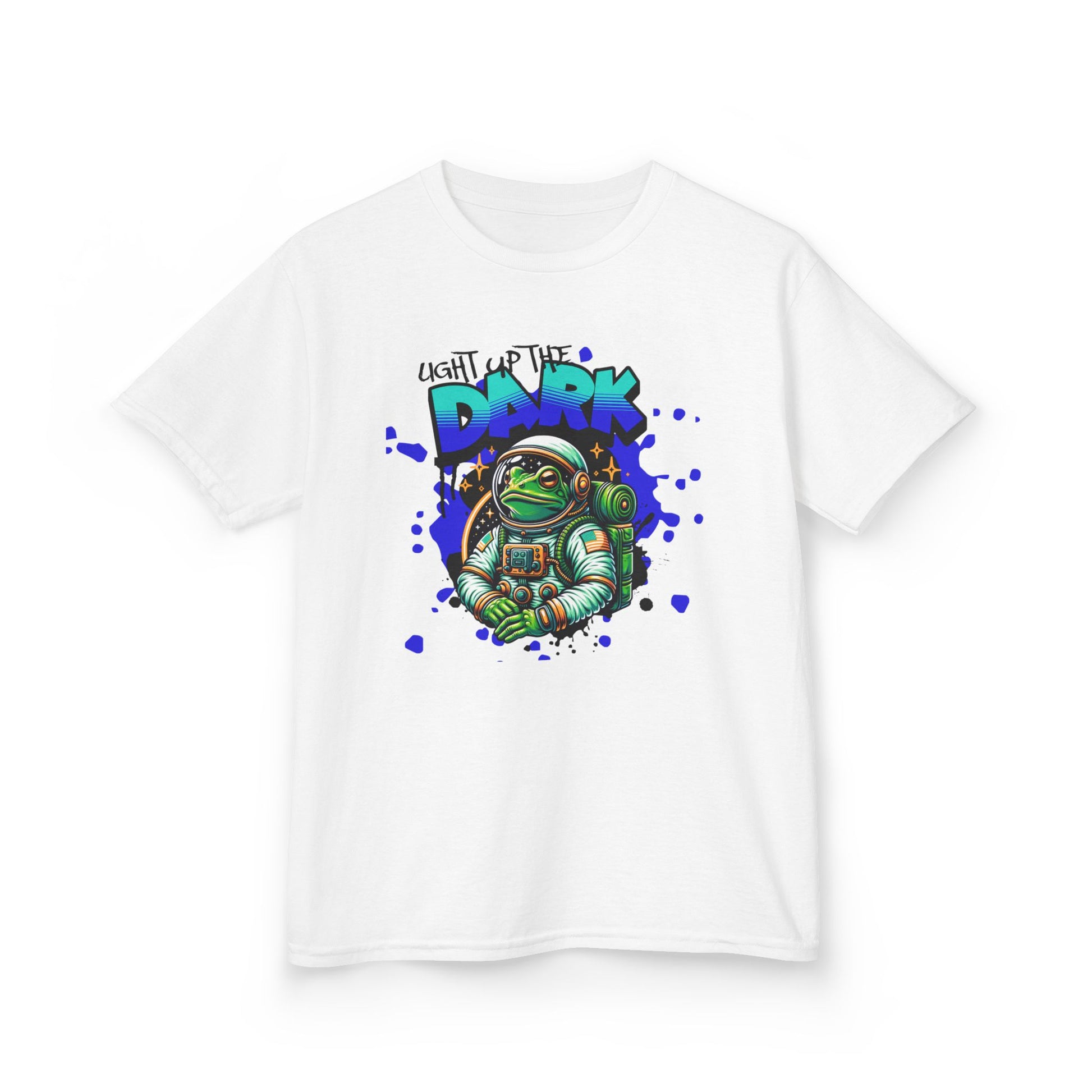 Kids T‑Shirt — Cute Astronaut Turtle “To The Dark” Graphic Tee - Estrella & The Stars