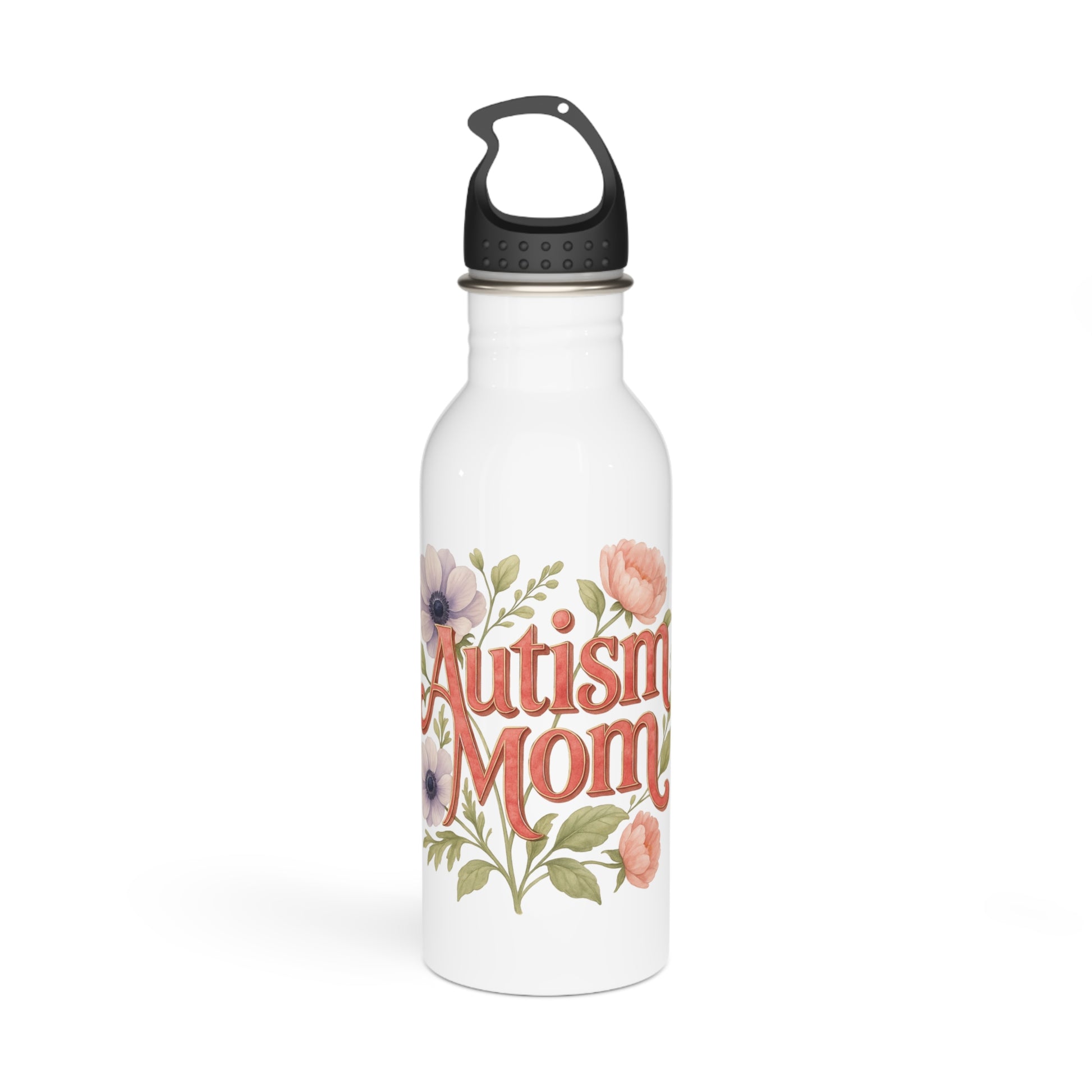 Autism Mom Floral Tumbler - Mothers Day Gift for Mom - Unique Stainless Steel Coffee Mug - Estrella & The Stars