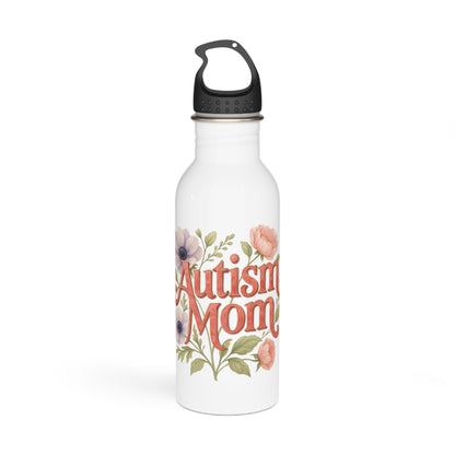 Autism Mom Floral Tumbler - Mothers Day Gift for Mom - Unique Stainless Steel Coffee Mug - Estrella & The Stars