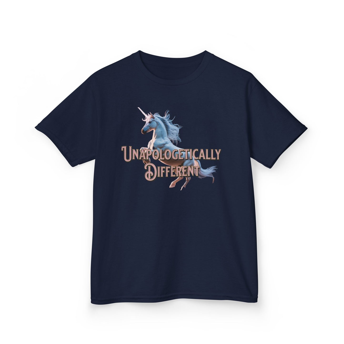 Kids T‑Shirt — 'Unapologetically Different' Unicorn Graphic Tee - Estrella & The Stars