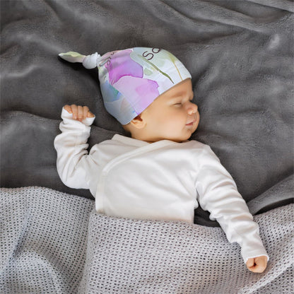 Top Knot Baby Beanie - Adorable Infants Hat - Estrella & The Stars