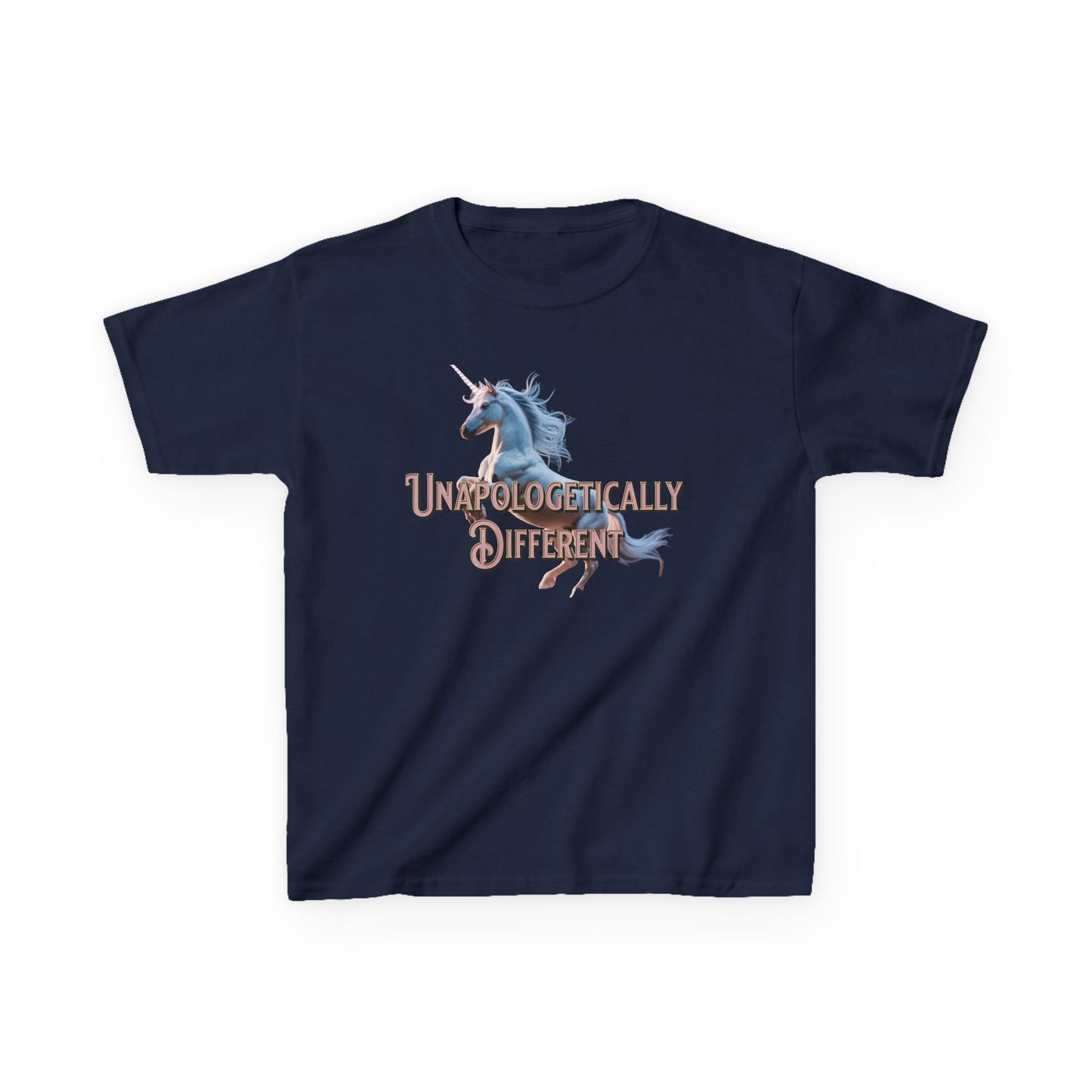 Kids T‑Shirt — 'Unapologetically Different' Unicorn Graphic Tee - Estrella & The Stars
