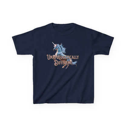 Kids T‑Shirt — 'Unapologetically Different' Unicorn Graphic Tee - Estrella & The Stars