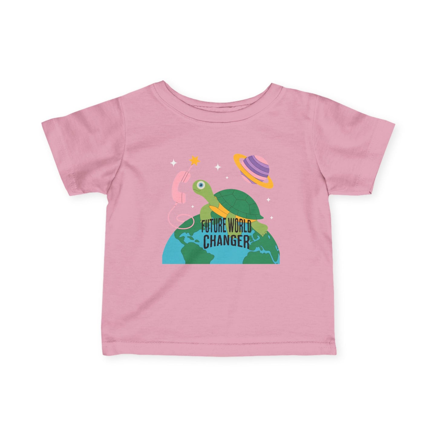 Infant Tee — "Future World Changer" Turtle Space Graphic - Estrella & The Stars