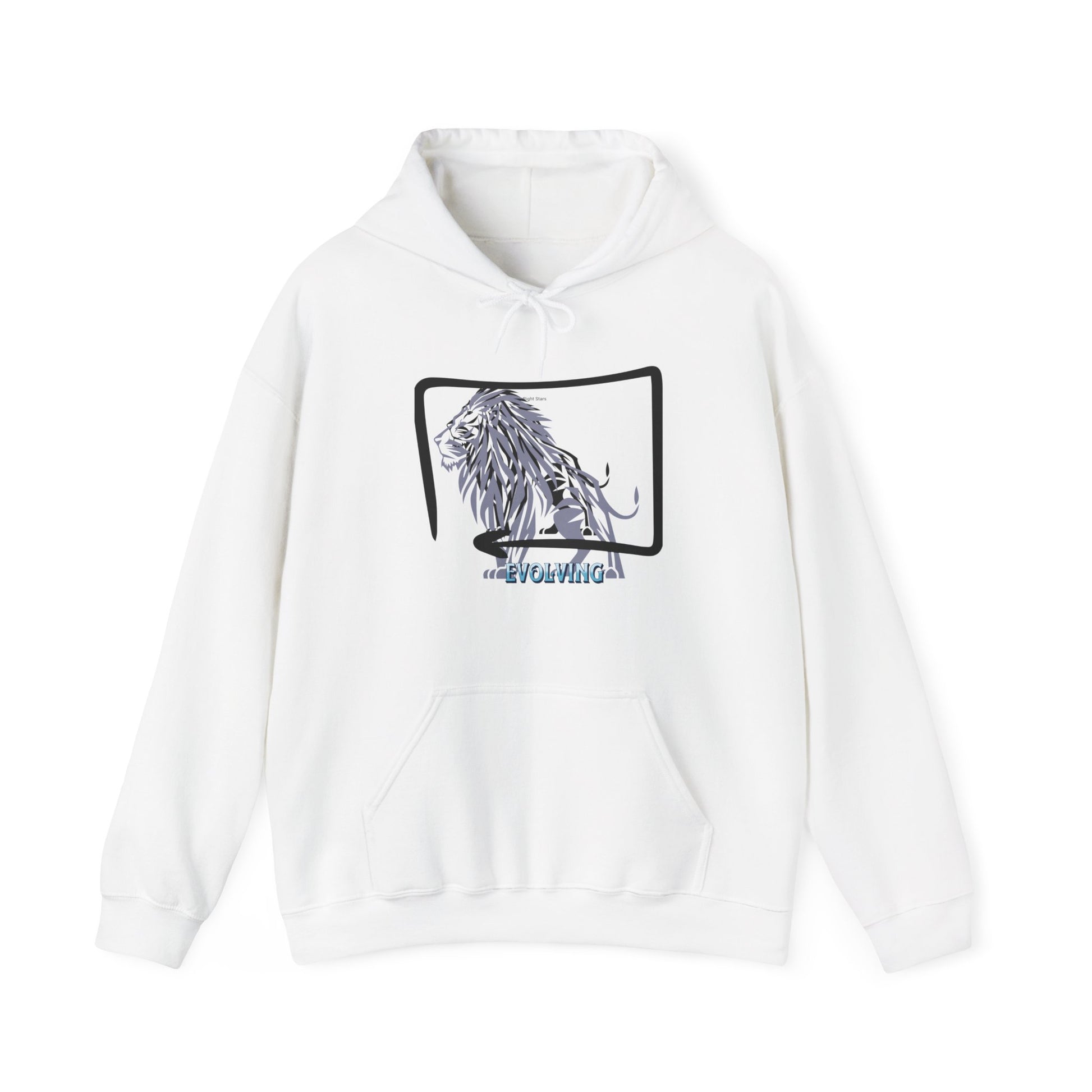 Lion Sketch Hoodie — Retro Frame Graphic "ROAR WILD" Sweatshirt - Estrella & The Stars