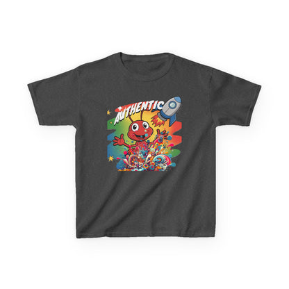 Authentic Rocket Kids T‑Shirt — Colorful Cartoon Space Monster Tee - Estrella & The Stars