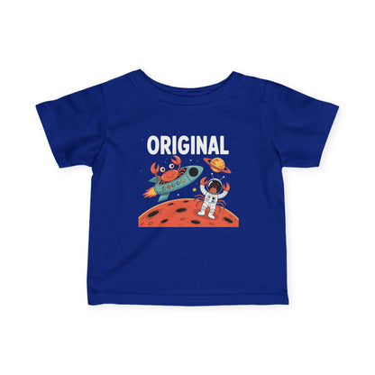 Original Space Adventure Infant Tee — Cute Astronaut & Alien Graphic Baby Shirt - Estrella & The Stars