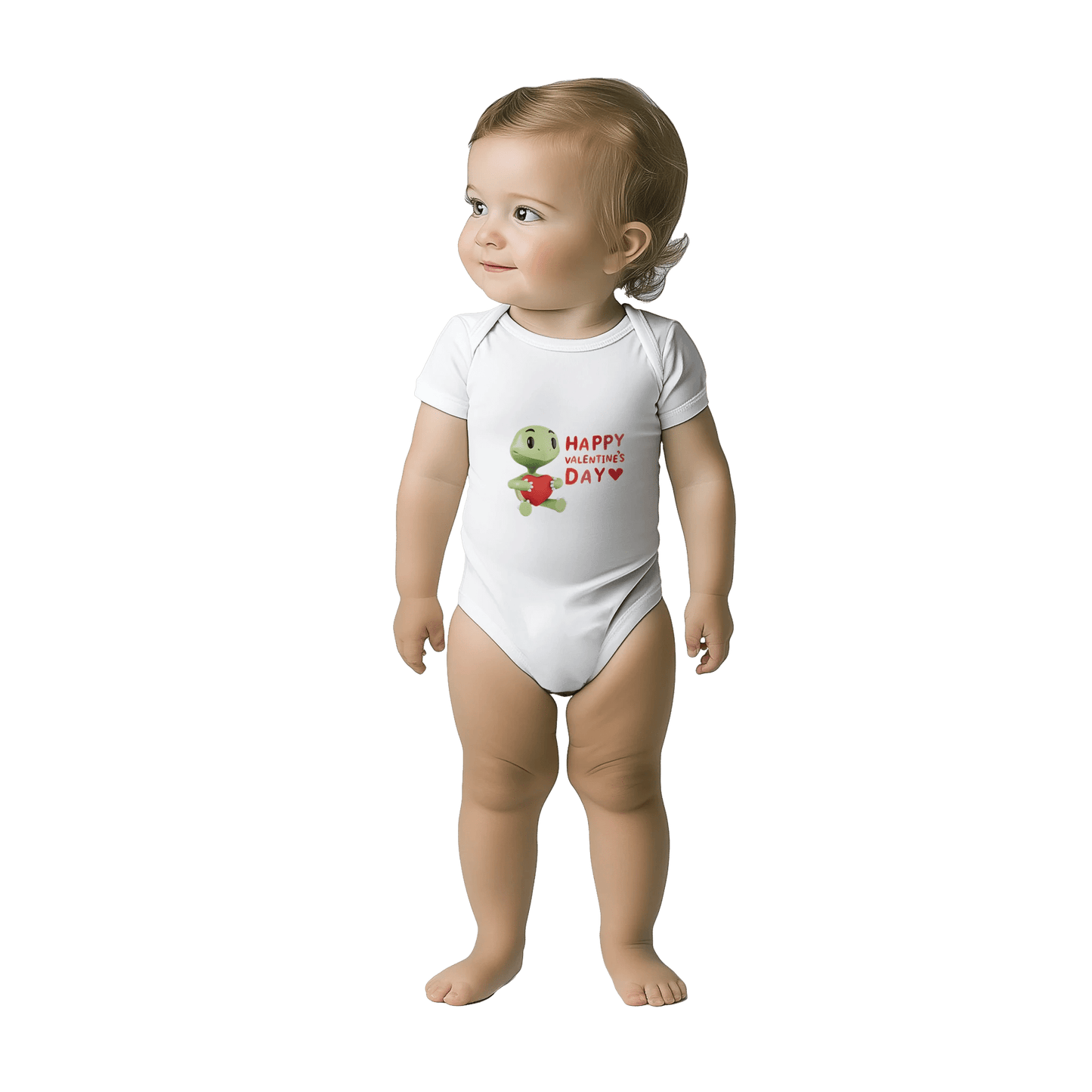 Classic Baby Short Sleeve Bodysuit White - Estrella & The Stars