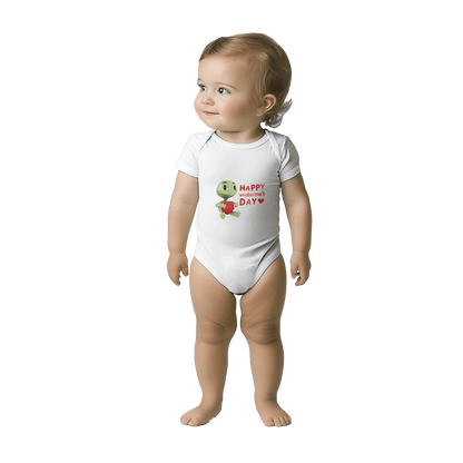 Classic Baby Short Sleeve Bodysuit White - Estrella & The Stars