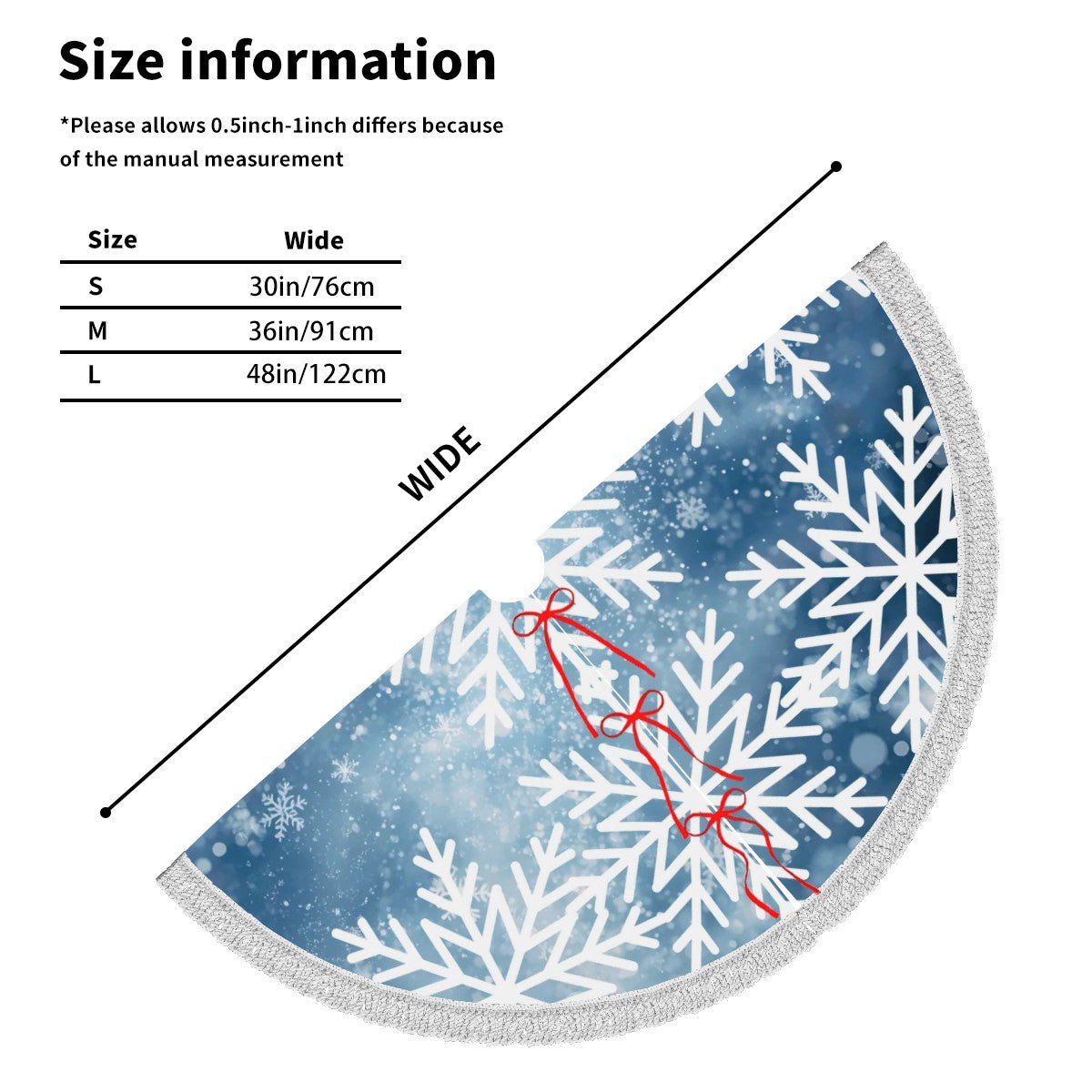 Tassel-Edged Christmas Tree Skirt - Estrella & The Stars