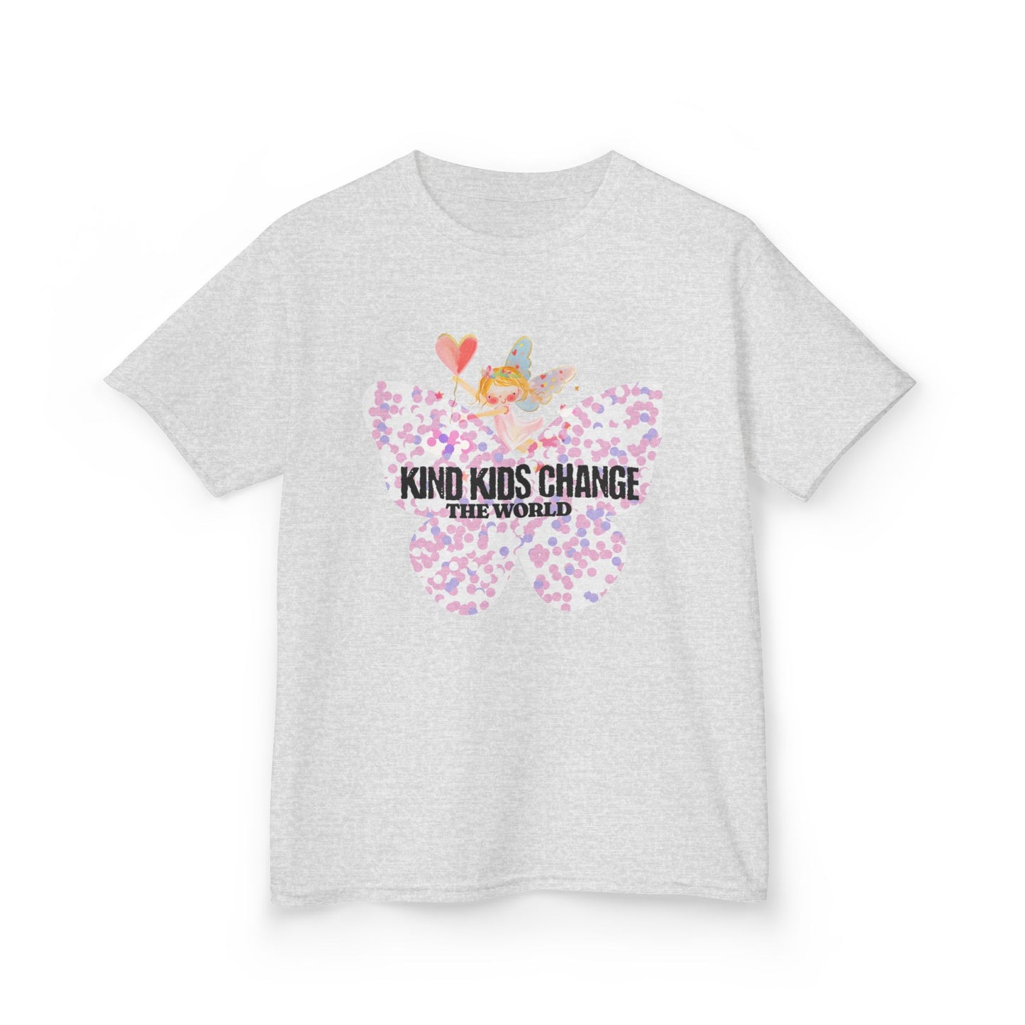 Kids Tee — "Kind Kids Change The World" Floral Unicorn Graphic - Estrella & The Stars