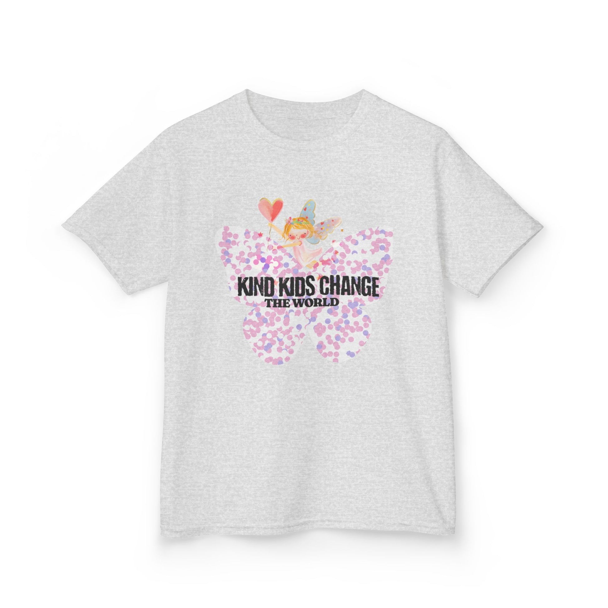 Kids Tee — "Kind Kids Change The World" Floral Unicorn Graphic - Estrella & The Stars