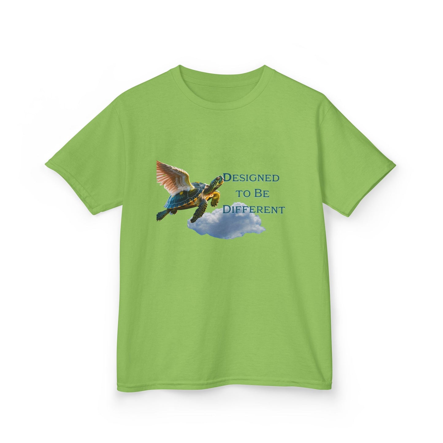 Kids Tee — "Designed To Be Different" Flying Turtle Graphic - Estrella & The Stars