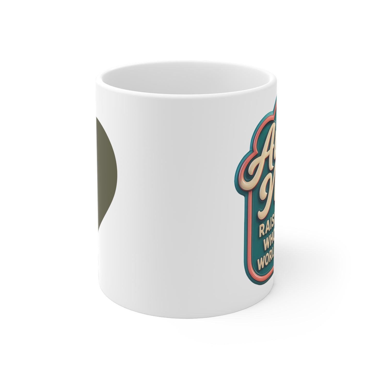Heart Accent Ceramic Mug for Autism Moms - Classic Love Design (11oz/15oz/20oz) - Estrella & The Stars