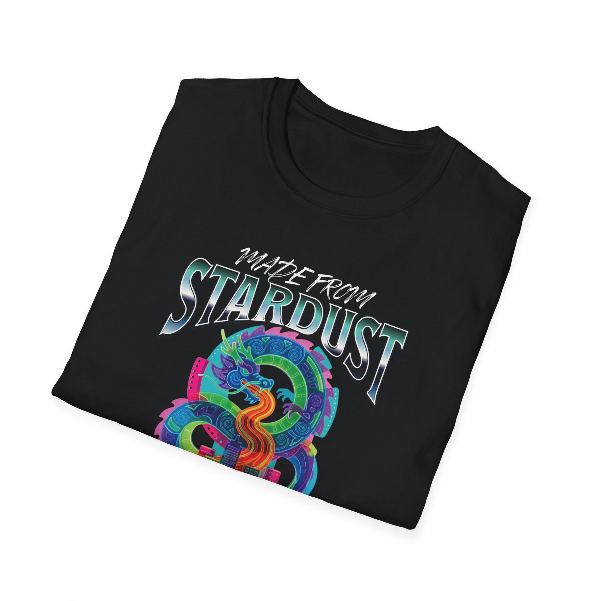 Stardust & Chaos T-Shirt — Psychedelic Cosmic Snake Graphic Tee - Estrella & The Stars