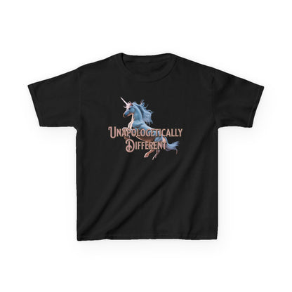 Kids T‑Shirt — 'Unapologetically Different' Unicorn Graphic Tee - Estrella & The Stars