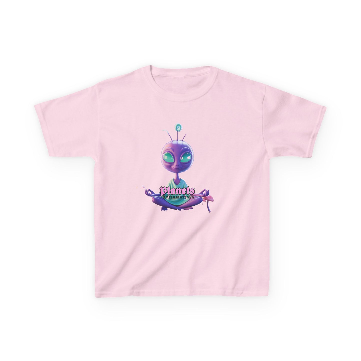 Kids Alien Graphic Tee - Cute Purple Alien "Planets" Design - Estrella & The Stars