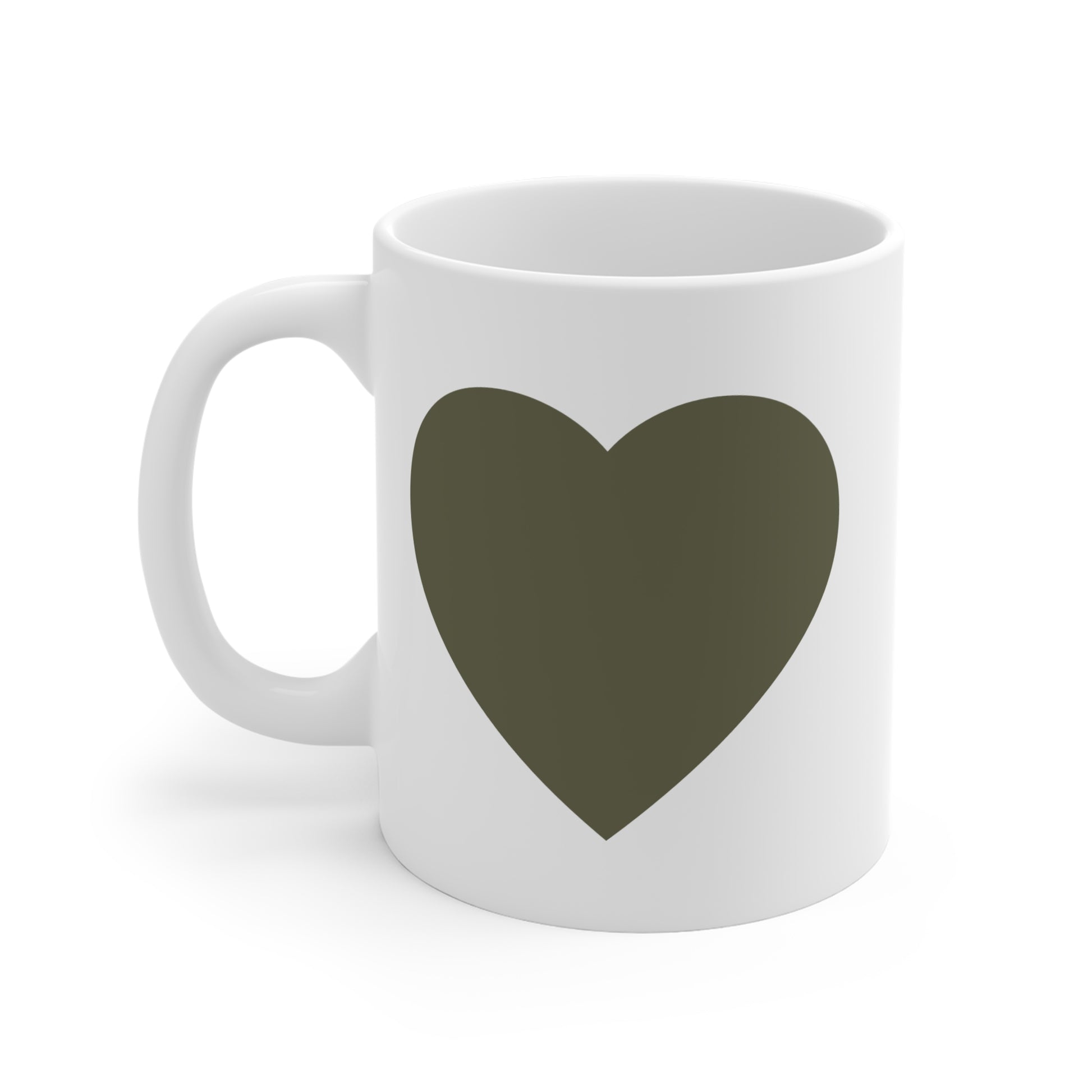 Heart Accent Ceramic Mug for Autism Moms - Classic Love Design (11oz/15oz/20oz) - Estrella & The Stars