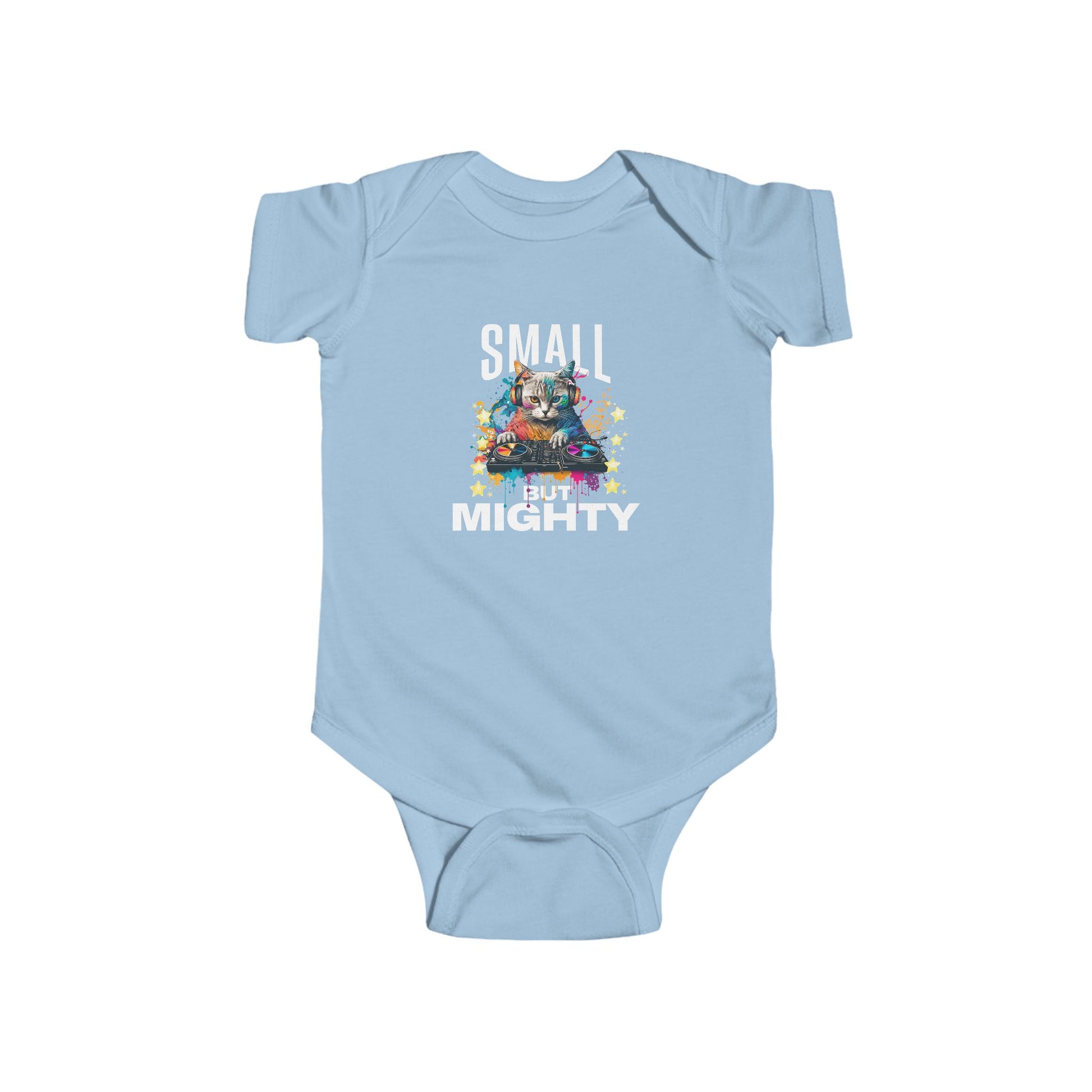 Infant Bodysuit "Small But Mighty" — Cute Baby Onesie, Newborn Gift - Estrella & The Stars