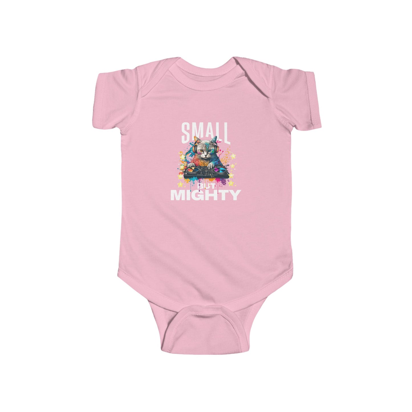 Infant Bodysuit "Small But Mighty" — Cute Baby Onesie, Newborn Gift - Estrella & The Stars