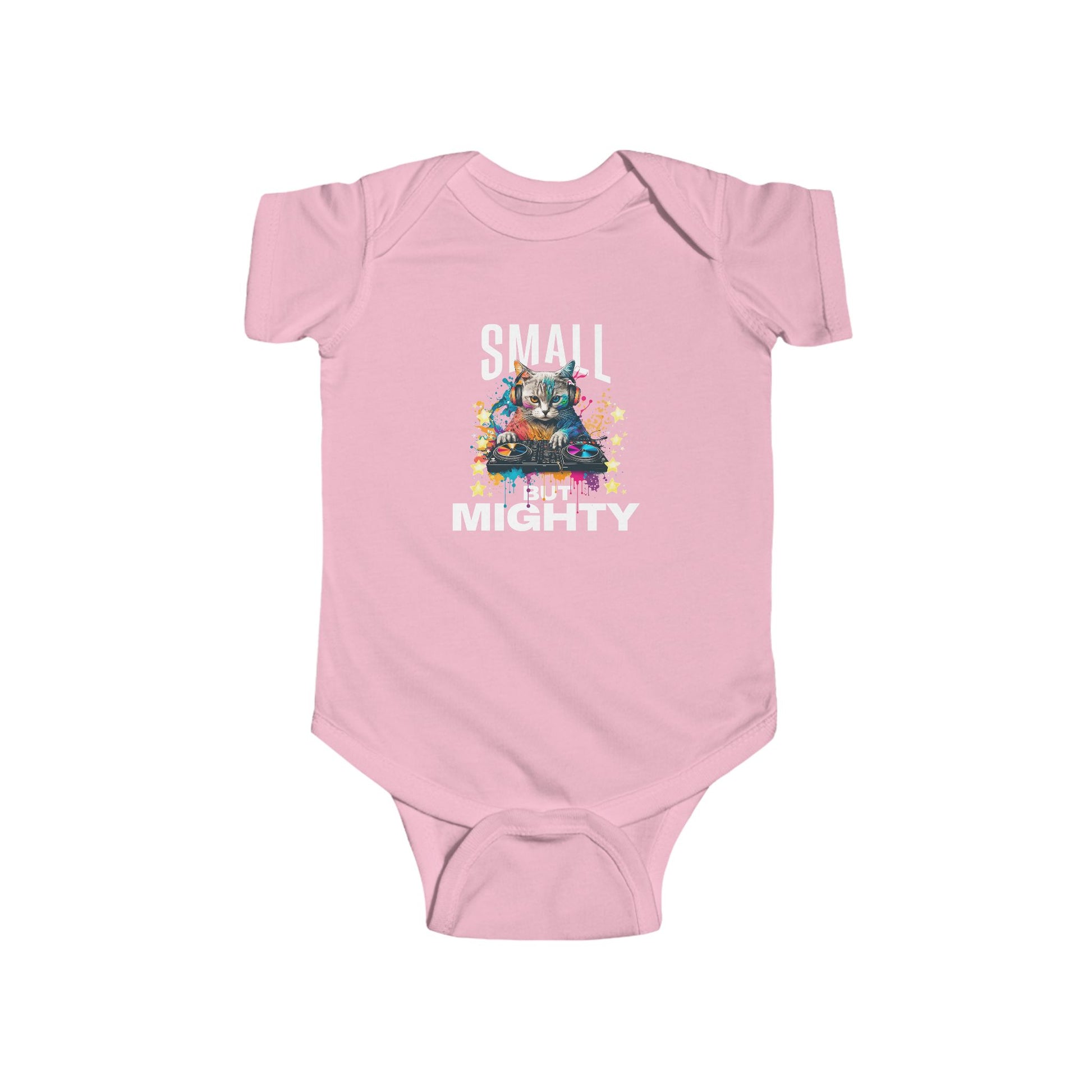 Infant Bodysuit "Small But Mighty" — Cute Baby Onesie, Newborn Gift - Estrella & The Stars
