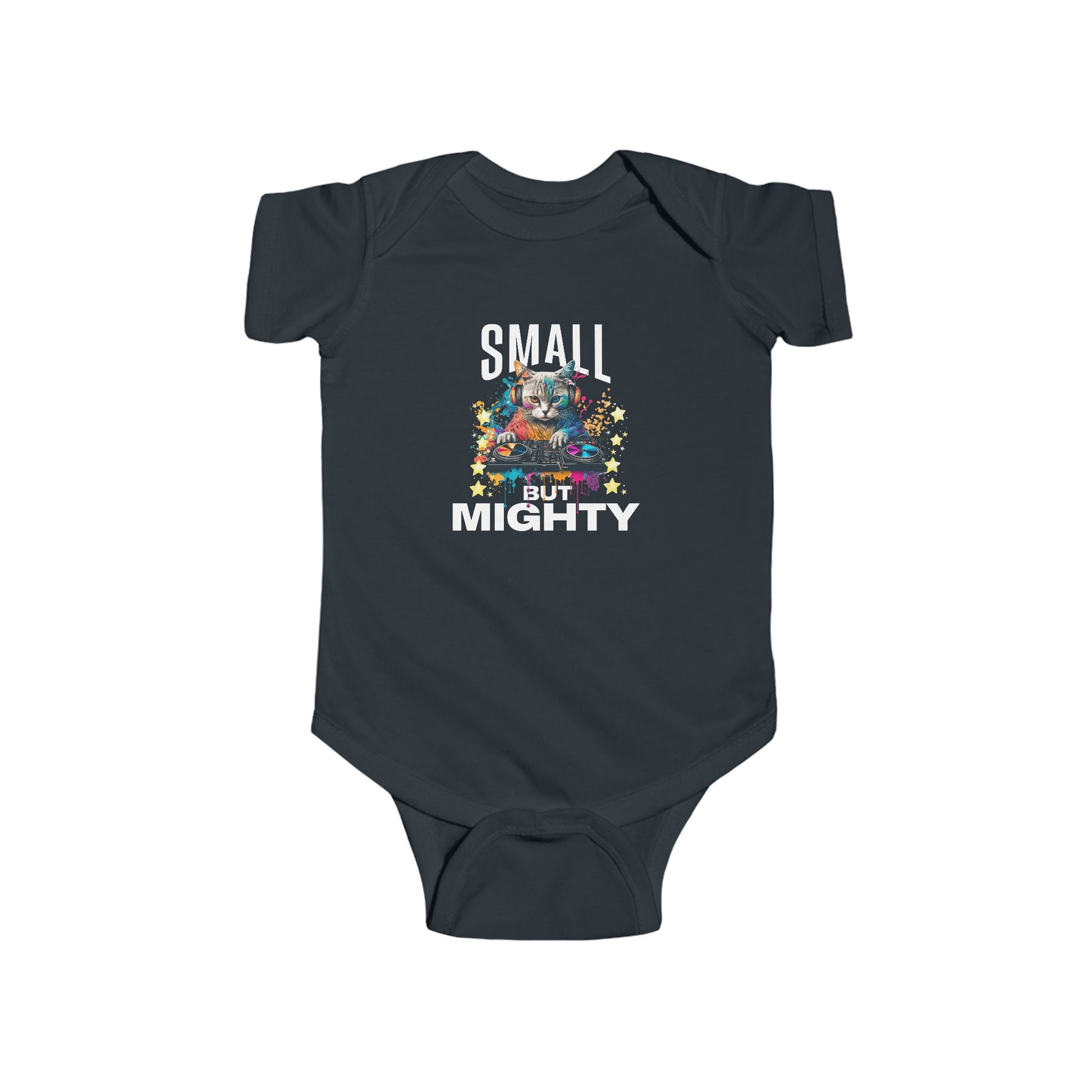 Infant Bodysuit "Small But Mighty" — Cute Baby Onesie, Newborn Gift - Estrella & The Stars